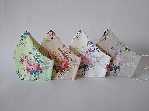 Set Rosai dizajnové rúška tvarované dvojvrstvové