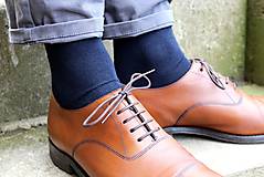Pánske oblečenie - Ponožky bez/s monogramom - modré - 12681692_