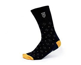 Pánske oblečenie - Ponožky bez/s monogramom - modré so šípkami - 12681721_