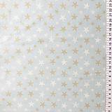 Textil - belasé hviezdičky, 100 % bavlna Čechy, šírka 140 cm - 12684127_
