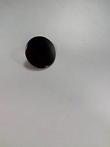 Galantéria - Kovový gombík (Čierna) - 12683253_