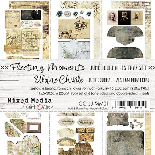 Papier - Scrapbook papier doplnkový Fleeting Moments - 12692190_