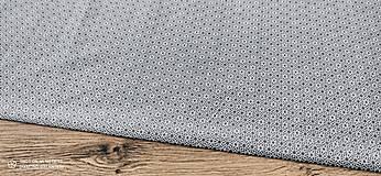 Textil - Bavlnená látka - Vzory šedočierne - cena za 10 centimetrov - 12690637_