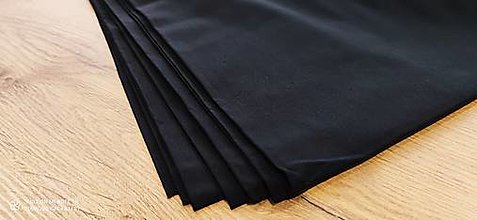 Textil - Bavlnená látka - Antibakteriálna Čierna - cena za 10 centimetrov - 12690690_
