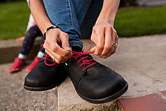 Ponožky, pančuchy, obuv - Šnúrovacie barefoot topánky - nero - 12690263_