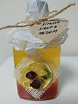 Sirupy - Šípkový sirup s medom - darčekové  vianočné balenie - 12692577_
