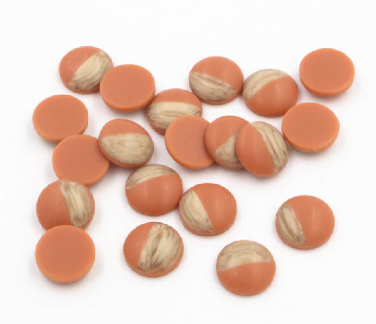 KA101 Kabošon plastový 12 mm (Oranžový)