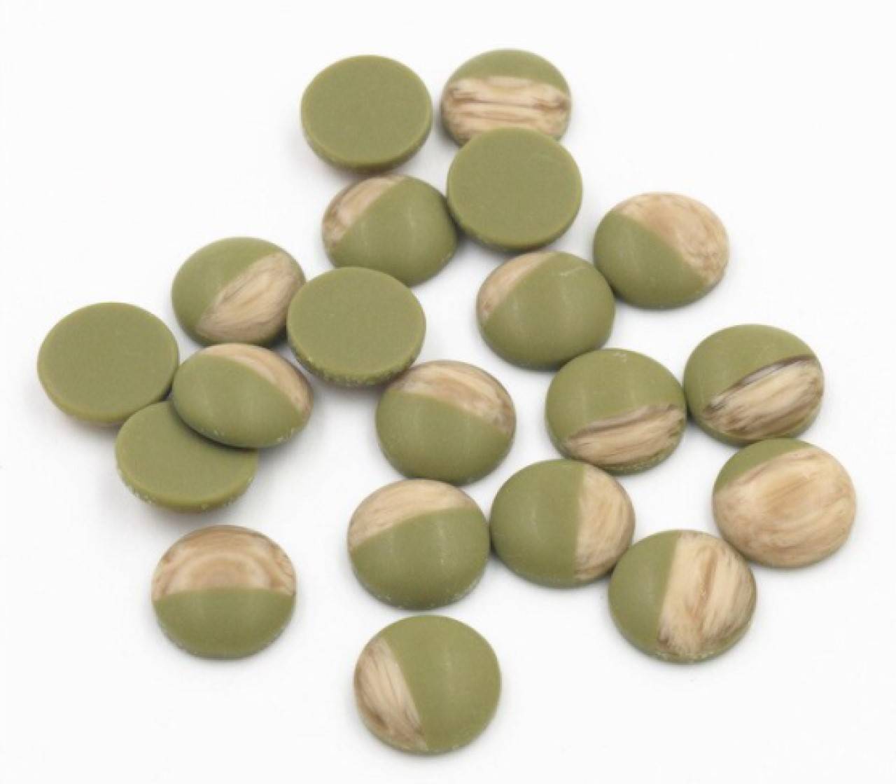 KA101 Kabošon plastový 12 mm (Zelený)