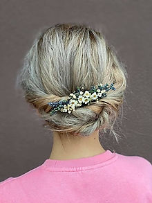 Ozdoby do vlasov - Kvetinový hrebienok "tak krásne mi..." - 12694357_