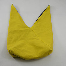 Iné tašky - Ušaté vrecko - modrotlač (stredné) (Žltá) - 12703733_