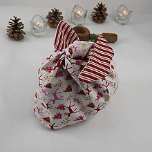 Iné tašky - Ušaté vrecko - vianočné (stredné) - 12704142_