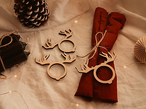 Príbory, varešky, pomôcky - Set krúžkov na servítky - 12702493_