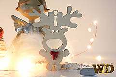 Dekorácie - Vianočné drevené ozdoby - 12704083_