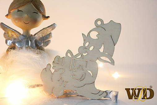 Dekorácie - Vianočné drevené ozdoby - 12704087_