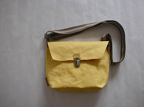  - Passport bag "Yellow" (s bavlneným popruhom) - 12702716_
