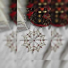 Dekorácie - Vianočná hviezda pavučina - 12704298_