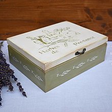 Úložné priestory & Organizácia - Krabička na čajové vrecúška - Herbes de Provence - 12702592_