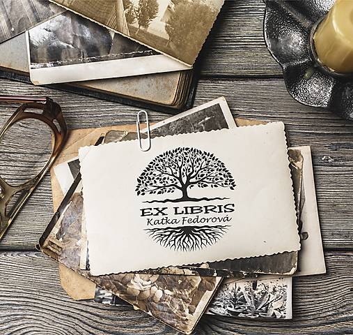 Papiernictvo - Pečiatka EX LIBRIS Strom života - 12705110_