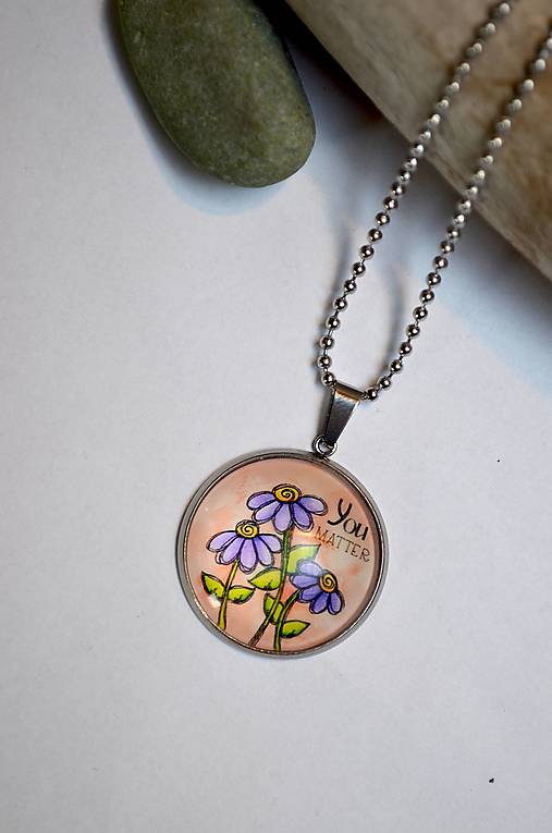 Náhrdelníky - Fialy..... - 12707174_