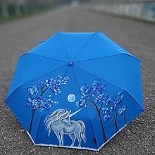 Iné doplnky - Maľovaný dáždnik- jednorožec - 12708978_
