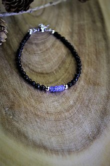 Náramky - tanzanit a turmalín náramok - luxusný šperk pre náročného zákazníka - 12709748_