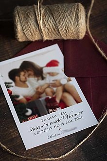 Papiernictvo - Vianočný pozdrav - polaroid ❤ - 12711583_