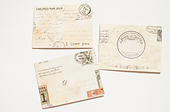 Papiernictvo - Set mini obálok - 12711271_