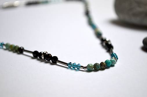 Náhrdelníky - Jemná půlnoční... - 12714484_