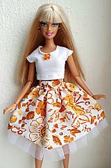 Hračky - Farebná sukňa pre Barbie - 12723174_