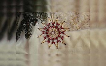Dekorácie - Vianočná hviezda duo - maxi - 12722989_