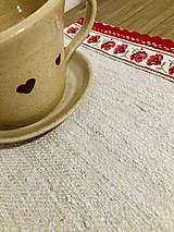 Úžitkový textil - Ľanove prestieranie- červené - 12728028_