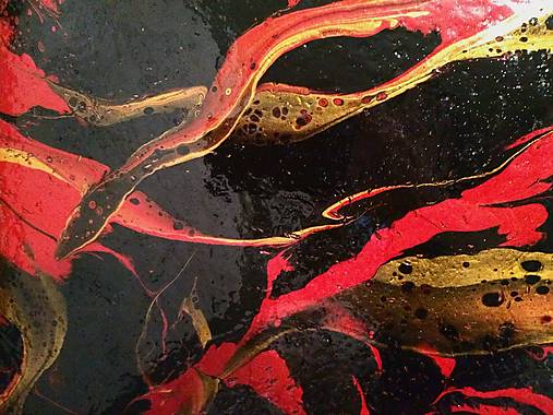 Red jungle - 40 x 40 cm - akryl