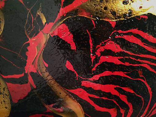 Red jungle - 40 x 40 cm - akryl