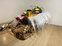 Dekorácie - Vianočná dekorácia - sánky - 12727897_