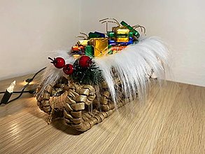Dekorácie - Vianočná dekorácia - sánky - 12727897_