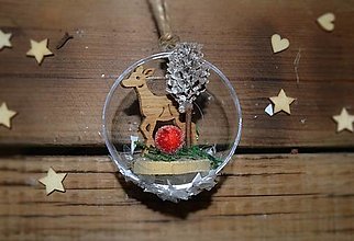 Dekorácie - Vianočná guľa na stromček - lesné zvieratká - 12734487_