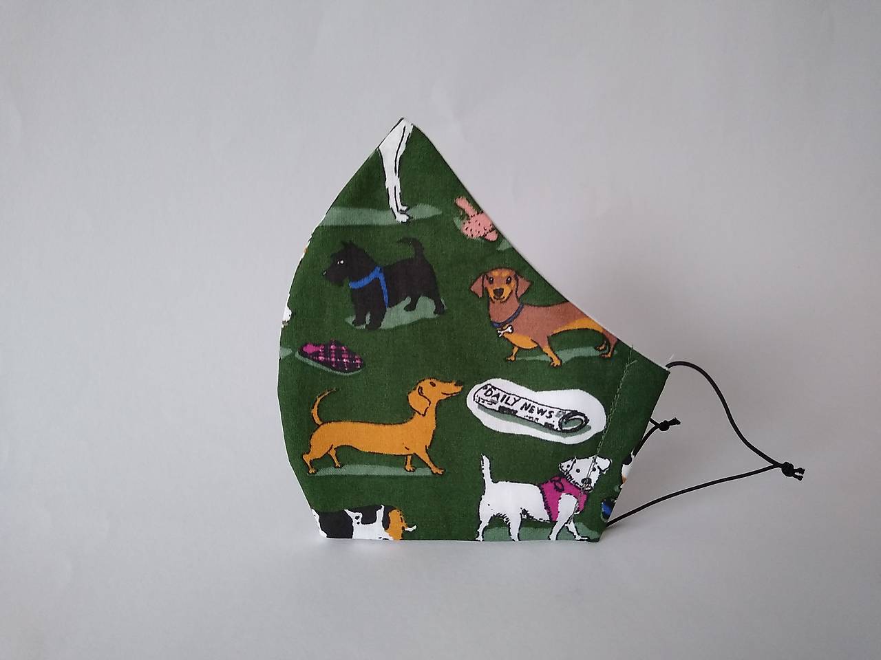 Dizajnové rúško psíky tvarované dvojvrstvové