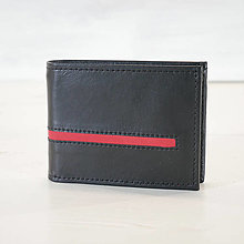 Peňaženky - Kožená peňaženka na doklady - Alex na karty - 12736969_