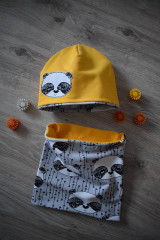 Detské čiapky - Set panda - 12734204_