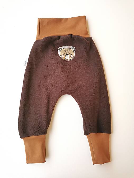 Flísové nohavice "medvedík"