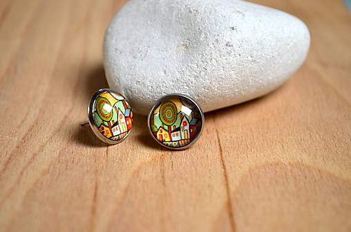 Náušnice - Stylovky - Na vesnici ... - 12734669_