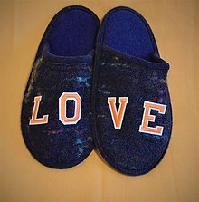 Ponožky, pančuchy, obuv - Papuče- Love - 12735279_