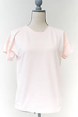 Topy, tričká, tielka - Dámske ružové tričko na drsňáka - 12736854_