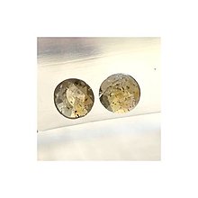 Minerály - Turmalín kabošony kruh / 6mm, 7mm (č.16 - Pár) - 12741691_