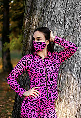Mikiny - Termo bundička JUNGLE PINK - 12742047_
