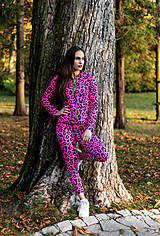 Mikiny - Termo bundička JUNGLE PINK - 12742052_