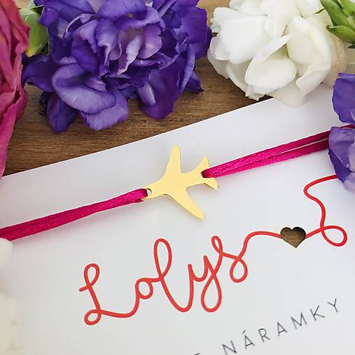  - Náramok Lietadlo (čierny - pánsky) - 12743644_
