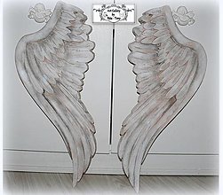 Dekorácie - Anjelské krídla "Vintage white" - 12745288_