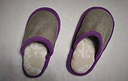 Ponožky, pančuchy, obuv - S levandulovým lemovaním - 12745964_