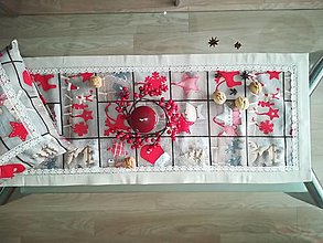 Úžitkový textil - Vianočný stredový obrus (Obrus 140 cm x 43 cm) - 12748881_